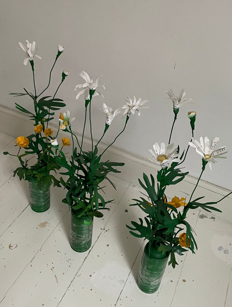 Ditch Border Flowers, white #1, #2, #3