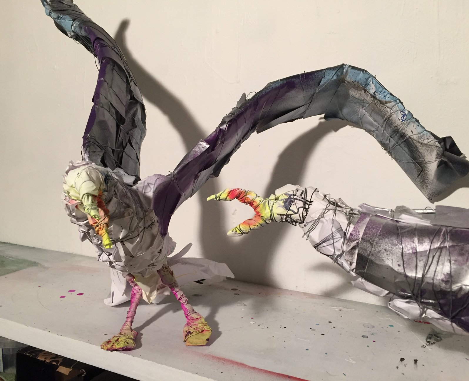 Gulls fighting, work in progress